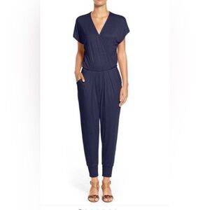 Loveappella Navy Jumpsuit, Size Small